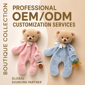 Clip Portaciuccio <span class=keywords><strong>Personalizzato</strong></span> per Neonati, Morbido Orsacchiotto di Peluche con Certificazione EN71 per Neonati - Product Image 1