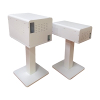 Housse de protection portable résistante à l'eau pour imprimante DNP RX1HS/HITI P525L avec support et boîtier métallique intégré, bac de récupération de papier intégré, blanc/noir