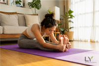 Tapis de yoga NBR extra épais 8 mm 183x61 cm, tapis de gym Pilates anti-déchirure et antidérapant avec lignes d'alignement, impression OEM
