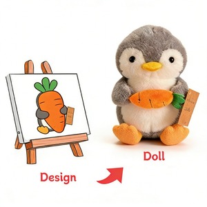 Adorabile Peluche Pinguino da 12CM, Regalo per Bambini, Giocattolo per Macchina Gru, Pupazzo di Peluche, Giocattoli di Animali Imbottiti - Product Image 3