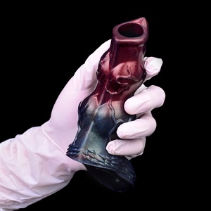 NNSX Funda de silicona hueca para pene, anillo para el pene, retarda la eyaculación, funda para agrandar el pene - Product Image 4