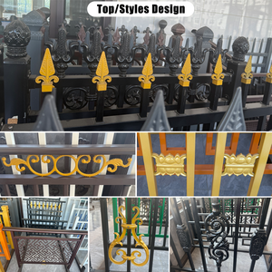 鹏翔护栏工厂 现代定制金属艺术阳台栏杆 花园建筑栏杆和扶手护栏 - Product Image 4