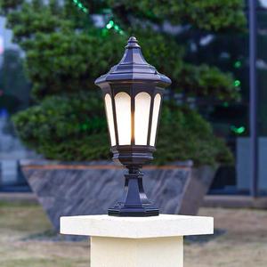 Siyah/bronz Retro açık peyzaj lamba su geçirmez avlu ışık bahçe Villa topluluk için Vintage dış aydınlatma - Product Image 5