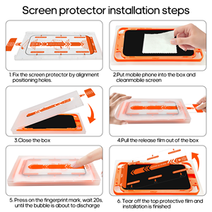 Protection d'Écran Haute Définition Plein Écran Anti-Empreintes Digitales et Anti-Brisure pour Téléphones Apple 17/16 Pro Max/15/14/13 - Product Image 4