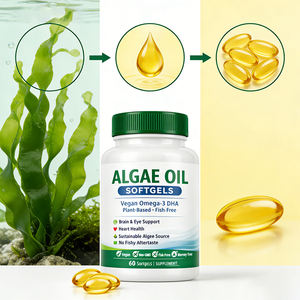 Capsules d'huile d'algues <span class=keywords><strong>DHA</strong></span> végétaliennes, Oméga 3, haute pureté, 1000mg, qualité alimentaire, approvisionnement en vrac, OEM, marque privée - Product Image 3
