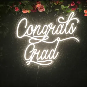 GOLDMORE1 Drop Shipping congratulazioni Neon Light Custom LED sign Letters for Room Decor Wedding Party neon sign waterproof