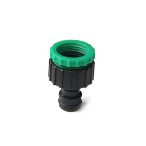 Conector de agua para jardín Huabangshi, adaptador de grifo de plástico roscado de 16 mm, conexión rápida para manguera de goma flexible - Product Image 2