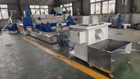 Extrudeuse à double étage SJ140-130 pour granulés PP/PE, machine de recyclage à refroidissement par eau