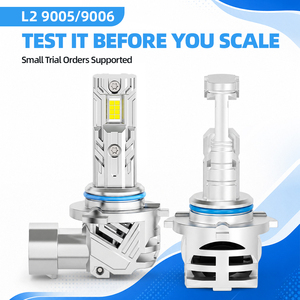 L2 Series 9005 HB3 <b>LED</b> Headlight Bulb 70W 8400LM 6500K 9-32V Wide Voltage Copper Tube Heat Aviation Aluminum High Speed Fan - Product Image 1