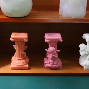 Moule en silicone en gros pour bougie pilier romaine DIY, idéal pour la décoration intérieure, moule à bougie parfumée en forme d'angle - Product Image 2