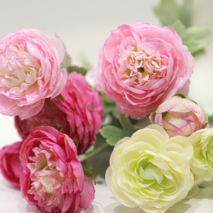 Ingrosso fatto a mano <span class=keywords><strong>fiori</strong></span> artificiali di ranuncolo <span class=keywords><strong>per</strong></span> natale decorazioni pasqua <span class=keywords><strong>per</strong></span> matrimonio <span class=keywords><strong>sposa</strong></span> eventi di ringraziamento - Product Image 2