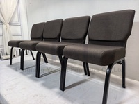 Chaises d'église rembourrées modernes, fabrication chinoise, chaises de pasteur de luxe sur mesure, chaises de théâtre et de conférence à vendre