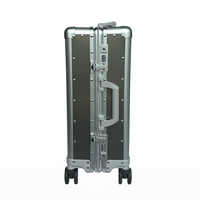 Valise à roulettes rigide ultra-légère en alliage de titane et d'aluminium de qualité OEM pour les acheteurs de marques de luxe
