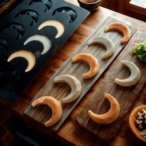 Moon Silicone Cake Mold 10 Cavities Baking Tool For Chocolate Cake Making Microwave Safe - Product Image 2