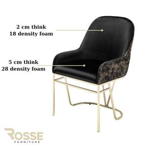 Silla de Comedor Moderna Bugatti, Tapizada en Terciopelo, Patas de Metal, Muebles Contemporáneos para el Hogar, Turquía - Product Image 3