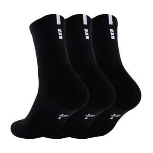 ถุงเท้ากีฬาคุณภาพสูง หนานุ่มพิเศษ สำหรับผู้ชาย สกรีนโลโก้ได้ กันลื่น เหมาะสำหรับฟุตบอล วิ่ง ออกกำลังกาย สีขาว - Product Image 2