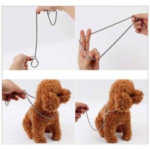 Paslanmaz çelik altın köpek yılan zinciri eğitim Metal P zincir ağır pirinç Choke yaka köpekler için aksesuar - Product Image 6