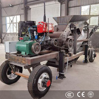 Mesin Penghancur Batu Portabel Mini Diesel PLC Controlled Hammer Mill Crusher Mobile untuk Batubara, Kaca, Bijih Emas, Batu, Merk MH