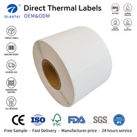 Étiquettes thermiques en vrac 4x6, étiquettes d'emballage imperméables en rouleau, autocollantes vierges pour l'utilisation dans les centres d'expédition
