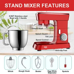 Household Kitchen Blender Bakery Multifunction Bread Automatic Home Dough Mini Food Stand Mixer