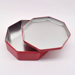 กล่องดีบุกทรงแปดเหลี่ยมทำจากโลหะขนาดใหญ่กล่องของขวัญคริสต์มาสกล่องใส่เค้กบิสกิตกล่องดีบุกสำหรับเก็บอาหารดีไซน์ใหม่ - Product Image 3