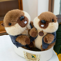 Nouveaux jouets en peluche marmotte mignons et réalistes, poupées marmotte amusantes et cadeaux pour enfants