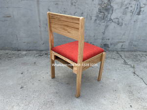 Chaise <span class=keywords><strong>Sarah</strong></span> Vente en gros de chaise d'église en bois de chêne de haute qualité Chaise de banquet empilable - Product Image 4