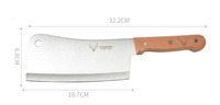 Couteau à viande professionnel chinois traditionnel de 8'', 9'', 10'' avec manche en bois pour la cuisine - WoodKnife