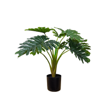 TREESMAS XPZ012 Plantes artificielles Monstera vertes en bonsaï 60x50cm en plastique, designs personnalisés, décoration intérieure/extérieure, Chine