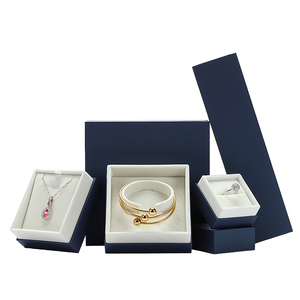 DIGU Custom logo printed luxury paper jewelry boxes high end jewelry paper box velvet jewelry packaging box paper