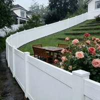 Panneau de clôture en PVC personnalisable, nouveau design, bonne qualité pour jardin et terrasse