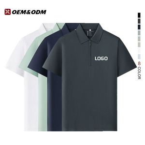 Polo personnalisé avec logo brodé, t-shirts de golf imprimés, polos uniformes, polos promotionnels en nylon, polos de travail pour hommes - Product Image 1