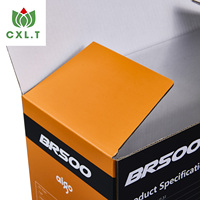 Boîte en carton ondulé rigide écologique avec laminage mat pour accessoires de téléphonie mobile et électronique grand public