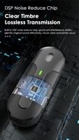 Microphone sans fil K81 Réduction du bruit Enregistrement audio vidéo Mini micro avec étui de charge Microphone de téléphone professionnel sans fil