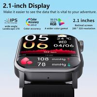 Montre connectée F540 avec pompe à air, tensiomètre, airbag gonflable, ECG, surveillance du rythme cardiaque et du sommeil pour Android iOS