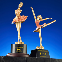 Trophée de conception professionnelle artisanat en résine trophée du monde coupe danse fille danseuse trophée