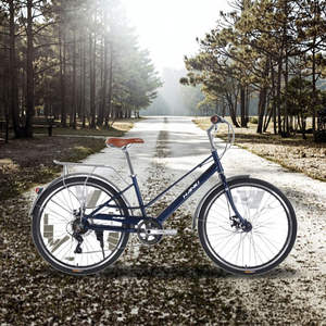 Vélo de ville haute performance léger à une vitesse en alliage d'aluminium 700c avec freins V doubles - Product Image 6