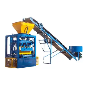 Easy To Operate Sand And Cement Automatic brick Making Machine Qt4-24 Hollow Block Concrete bricks Mould