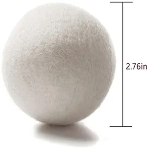 OEM Private Label Organic Wool Felt Balls Wool Dryer Ball Not Bleached