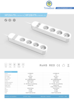 Enchufe Inteligente WiFi USB para Pared Europeo, Mini Interruptor de Enchufe Americano, 15A, 4 Tomas, 2 Puertos USB para el Hogar