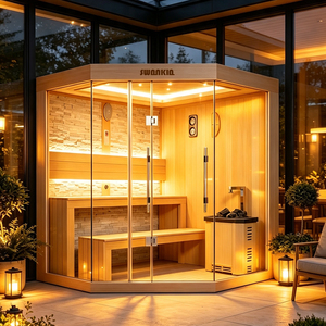 <span class=keywords><strong>Sauna</strong></span> de Madera Estilo Nudista de Swankia, Suministro Directo de Fábrica en China, Precio Económico, Sala de <span class=keywords><strong>Sauna</strong></span>, Sala <span class=keywords><strong>Gay</strong></span> - Product Image 5