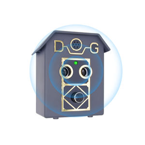 Dispositif de contrôle ultrasonique <span class=keywords><strong>Anti</strong></span>-<span class=keywords><strong>aboiement</strong></span> pour chien, étanche, extérieur, 50 pieds, son ultrasonique automatique, 2 haut-parleurs - Product Image 1