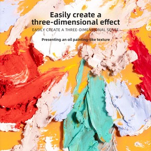Ensemble de 24 pastels à l'huile extra doux et très pigmentés, crayons aux couleurs vibrantes et riches, fournitures d'art pour la peinture avec logo personnalisé, vente en gros - Product Image 3