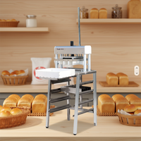 Diviseur de pâte manuel commercial en acier inoxydable 304, moules personnalisables pour petits pains, machine de boulangerie haute efficacité