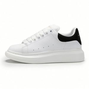 New Arrival Unisex Sport Shoes High Quality Genuine <b>Leather</b> <b>Sneakers</b> for Men White Designer Fashion Trend Lace-Up Closure Mesh - Product Image 2