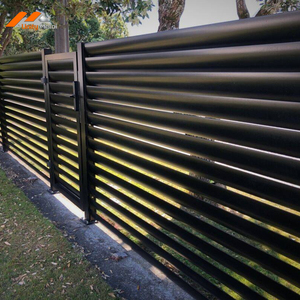 Panneaux de clôture en aluminium à persiennes pour l'exportation directe OEM, ombrage total, anti-corrosion, barrière métallique pour communautés résidentielles modernes - Product Image 2