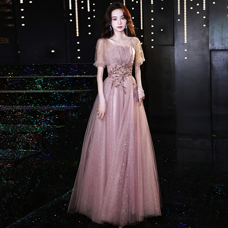 slim fit dress slacks Modest Teens Long Prom Dress Freshman Two Piece Lace Tulle Formal Dress
