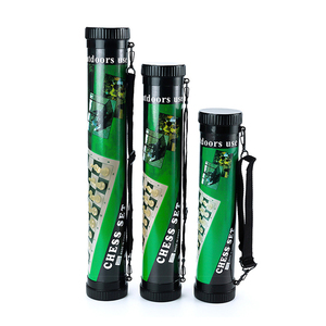 Set di Scacchi <span class=keywords><strong>da</strong></span> Viaggio Ecologico e Durevole, Scacchiera Pieghevole in Plastica e Pelle 50x50cm, <span class=keywords><strong>Gioco</strong></span> di Scacchi Bianco e Nero - Product Image 5