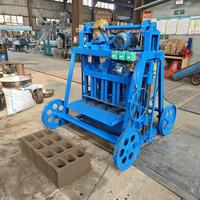 Machine à fabriquer des blocs de ciment et de béton, manuelle, avec moteur et boîte de vitesses, pour le Cameroun, machine à fabriquer des briques
