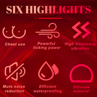Premium 2-in-1 Rosen-Vibrator für Frauen mit Doppelkopf-Saug- und Vibrationsfunktion, Wasserdichtes Wiederaufladbares Design, Sexspielzeug